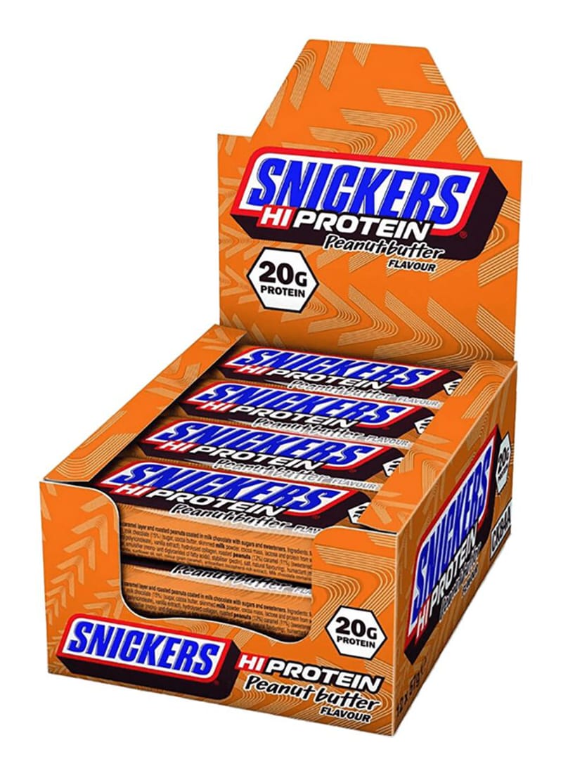 Snickers Hi Protein Bar Peanut Butter Proteinriegel Box (12x57g ...