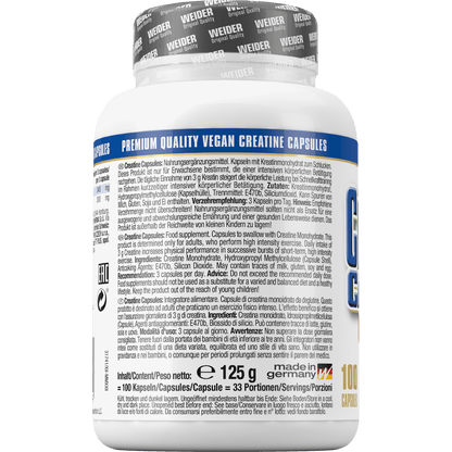 Weider Pure Creatine Capsules 100 Stück