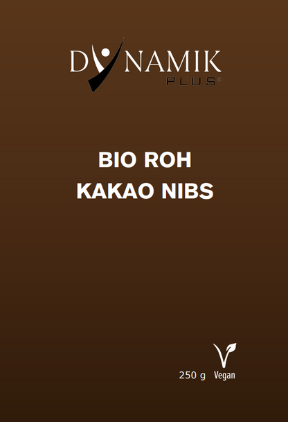 Dynamik Plus Bio Roh Kakao Nibs 250g Beutel