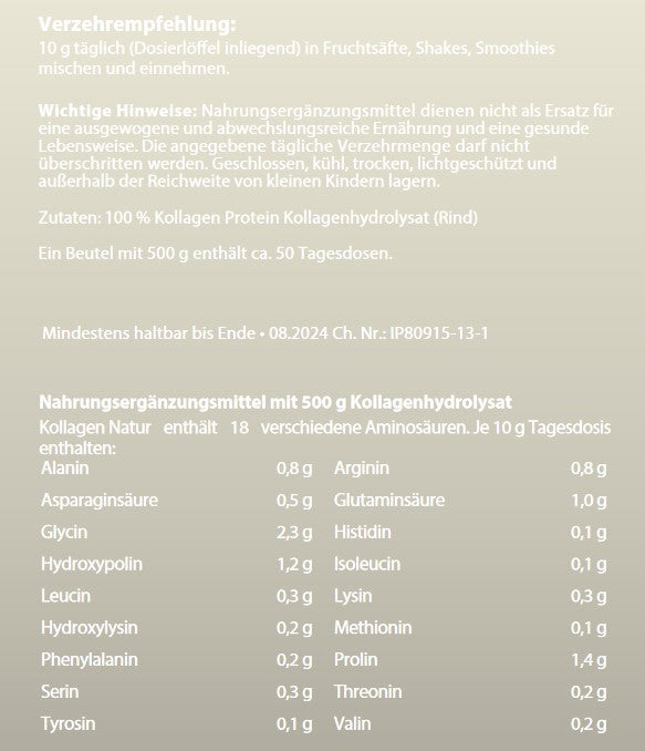 Dynamik Plus Kollagen Natur 500g